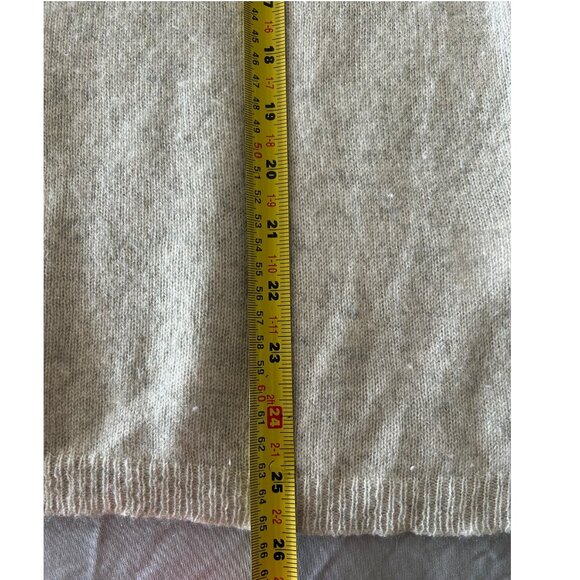 Clements Ribeiro Light Gray with Baby pink Stripes Cashmere Sweater Sz S - Picture 7 of 8